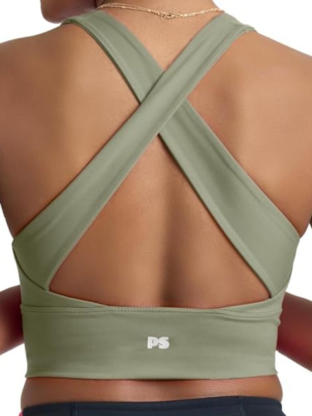 POPSUGAR Sports Bras for Women -  High Neck, Long Line Padded Racerback Bra Yoga